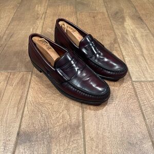 Allen Edmonds Burgundy Leather Penny Loafers